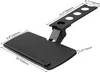 A black adjustable keyboard tray with dimensions labeled. Produktbild-Vorschau