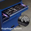 AREBOS Servante d'atelier, 4 tiroirs, 81 outils, tapis Voir les images du produit 3
