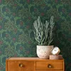 Profhome 390591-GU Blumen Tapete Floral matt grün schwarz Produktbild-Vorschau 4