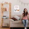 Hühner Metallschild XXL in 28x38 cm mit Spruch Love is in Produktbild-Vorschau 8
