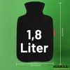 Huuraa Wärmflasche Mensch mit Herz 1,8 Liter Black Classic Produktbild-Vorschau 3