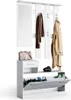 Garderobe Vicco Billy Weiß 25 x 191 cm, Model 33201 Produktbild-Vorschau 7