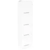 A white plastic drawer organizer with four horizontal slots. Anteprima dell’immagine prodotto