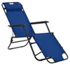 vidaXL Klappbare Sonnenliegen 2 Stk. mit Fußablage Blau Produktbild-Vorschau 3