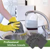 Mikrofaser Spültücher Set Grau 20x20cm 6 Stück fusselfrei Produktbild-Vorschau 7