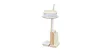 A small, modern side table with books on it, presented against a white background. Produktbild-Vorschau