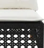 5-tlg. Garten-Sofagarnitur mit Kissen Schwarz Poly Rattan Produktbild-Vorschau 6