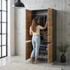 Szafa na ubrania Garderoba 80cm antracyt wotan Modułowa Podgląd zdjęcia produktu 4