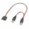 D59 USB Stecker zu USB SATA 15pin Stromkabel Adapter Produktbild-Vorschau 3