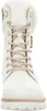 A close-up, front-facing view of a white winter boot. Produktbild-Vorschau