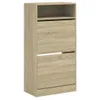 vidaXL Schuhschrank Sonoma-Eiche 60x34x116 cm Holzwerkstoff Produktbild-Vorschau 3