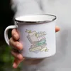 Just a girl who loves books Emaille Tasse Mädchen Produktbild-Vorschau 4