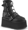 DAMNED-105 Damen Booties von DemoniaCult, Schwarz  , EU 39, Produktbild-Vorschau 1