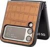 Samsung Galaxy Z Flip4 Design Crocodile Texture Braun Hülle Produktbild-Vorschau 3