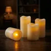 LED-kaarsen set van 4, crèmekleurig, met timer, op Productafbeelding-voorbeeld 2