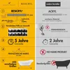 A comparison chart highlighting the features of 'RESICRYL' bathtubs versus those from 'other manufacturers'. Produktbild-Vorschau