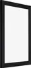 A black picture frame shown from a slight angle against a white background. Produktbild-Vorschau