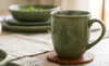 4 tazas de cerámica Olive de 350 ml, color verde, de la Vista previa de la imagen del producto 2