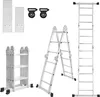 TWOLIIN Víceúčelový žebřík 4x3 Hliník s plošinou 6 v 1 Náhled obrázku produktu 1