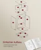 An exploded diagram showing the assembly of a piece of furniture, with parts labeled with letters. Produktbild-Vorschau