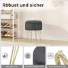 WOLTU Sitzhocker mit Stauraum, rund, Polsterhocker, Produktbild-Vorschau 4