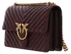 PINKO schoudertas Love One Classic DC Sheep Nappa Chevron Productafbeelding-voorbeeld 2