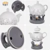 KADAX Théière 1L avec réchaud Set, Cafetière en porcelaine Voir les images du produit 9