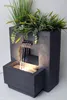Gartenbrunnen mit Beleuchtung bepflanzbar Betonoptik 57 cm Produktbild-Vorschau 1