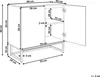 BELIANI Sideboard Weiß und helles Holz MDF Holzfurnier 2 Produktbild-Vorschau 6