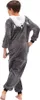 Pigiama Onesie Kigurumi Costume Travestimento Grigio Husky Anteprima dell’immagine prodotto 2