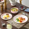 MALACASA, 12dílná porcelánová sada nádobí, jídelní talíř, Náhled obrázku produktu 4