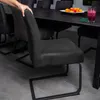 Intirilife 4x coprisedia elasticizzato in NERO con altezza Anteprima dell’immagine prodotto 3