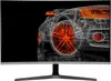 A wireframe rendering of a car with orange accents on a black background, displayed on a computer monitor. Produktbild-Vorschau