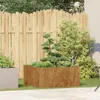 vidaXL Pflanzkübel Rostig 80x80x40 cm Wetterfester Stahl Produktbild-Vorschau 3