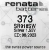 Renata muRata SR916SW Batterie Silberoxyd 1,55 V für Produktbild-Vorschau 2