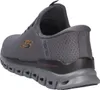 A rear-side view of a gray Skechers Slip-Ins shoe. Produktbild-Vorschau