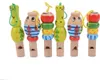 Sifflets en bois avec motifs d'animaux - 6 pièces Voir les images du produit 1