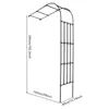 Gartengitter Halbrundes Spalier 1.5x2.6m stabiles Produktbild-Vorschau 4