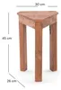 BEISTELLTISCH "MILO" | 45 cm, Massivholz, dreieckig | Produktbild-Vorschau 2