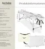 tectake® 2 Zonen Massageliege Breite 60 cm, Polsterung 4 cm Produktbild-Vorschau 5