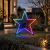 LED Gartenstecker Stern schwarz 90x102cm Produktbild-Vorschau 4