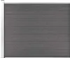 vidaXL Zaunelement WPC 175x146 cm Grau Produktbild-Vorschau 2
