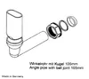 An exploded view diagram of plumbing parts with text labels. Produktbild-Vorschau