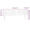 vidaXL LED Kopfteil Creme 183x16x78/88 cm Stoff Produktbild-Vorschau 6