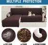Topchances L Shape Sofa Covers, vodoodpudivý protiskluzový Náhled obrázku produktu 3