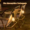 4PCS Solarbetriebene Campingleuchte mit Sensor, Hängehaken, Produktbild-Vorschau 4
