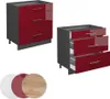 Vicco Küchenunterschrank Fame-Line, 80 cm mit 3 Schubladen, Produktbild-Vorschau 6
