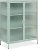 Kommode Vitrine Milton | Mintgrün | 80 cm x 101,5 cm x 40 Produktbild-Vorschau 1