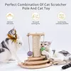 MEWOOFUN Katzenspielzeug aus Holz Roller 2-lagiger Produktbild-Vorschau 2