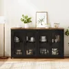 Meuble de cuisine de 160 cm de large avec portes en verre, Voir les images du produit 4